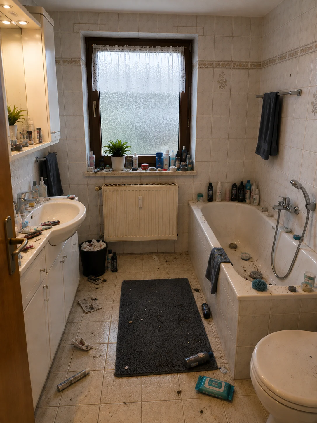 Badezimmer Reinigung im Taunus – vorher